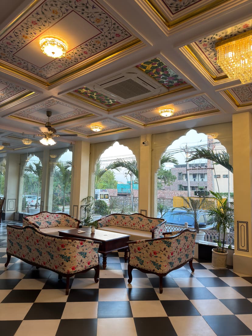 Heritage building with Jaipur Pink City architecture
