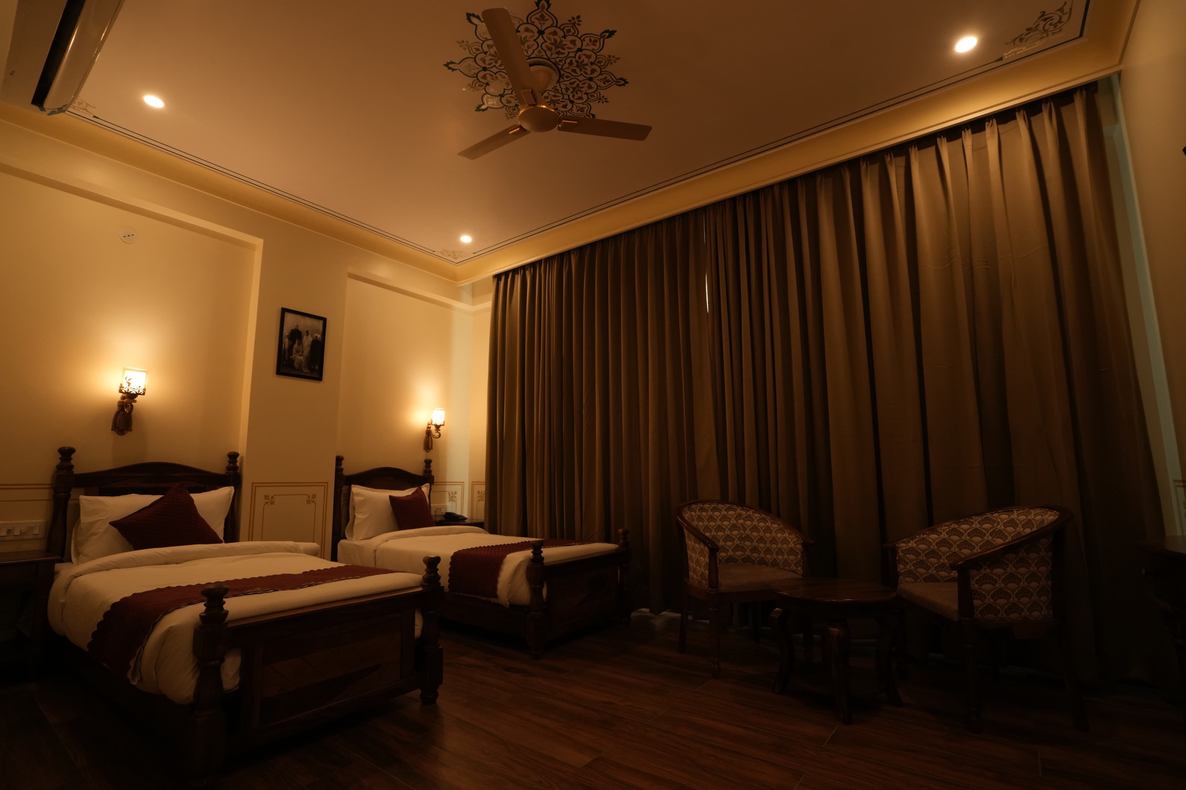 Royal Premium Room king bed with airport view at The Ummed Haveli Jaipur